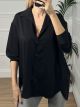 Oversized Spring Shirt/Black