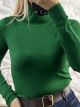 Viscose TurtleNeck Top-3080/Green