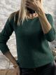 Knitted Lurex Top/Green
