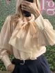Classic Bow Shirt/Beige