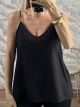 Viscose Camisole Top-26221/Black