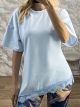 Asymmetric Lace Top-26021/Ciel