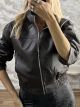 Bomber Leather Jacket-6713-1/Chocolat