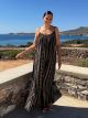 Maxi Viscose Boho Dress-8007/Black