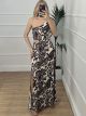 Cut Out Glow Pattern Dress