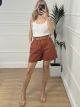 Cotton Paperbag Shorts/Ecai