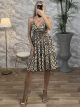 Silk Mini Dress Golden Cracks-2515/N1