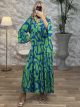 Maxi Cotton Tunik Dress-4002/Green