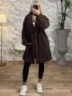 Oversized Teddy Coat/Chocolat