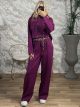 Viscose Double Waistband Set-3155/Magenta