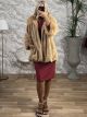 Thick Oversized Fur Coat/Beige