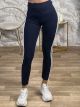 Cotton Leggings Stripes/Navy Blue