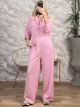 Viscose Casual Jumpsuit/Pink