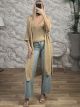 Net Lurex Long Kimono/Gold