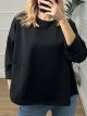 Viscose Pocket Sweatshirt/Black