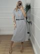 Shirt Midi Dress/Black