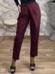 Side Belt Pants/Burgundy