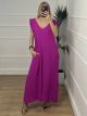 Ruffle Jumpsuit WP/Magenta