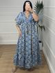 Silk Dress-21-9/Blue