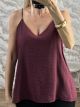 Viscose Camisole Top-26221/Burgundy
