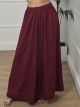 See Through Oversized Pants/Burgundy
