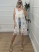 Cotton Knitted Kimono/White