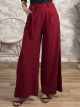 Crep Wide Pants-NEW/Burgundy
