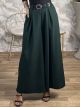 Super Wide Belt Pants-3263/Emerald Green