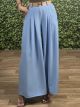 Super Wide Belt Pants-1398/Ciel
