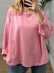 Viscose Pocket Sweatshirt/Pink