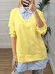 Shirt Cotton Sweatshirt/Yellow