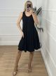 Oversized Casual Mini Dress/Black