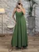 Plain Maxi Dress/Lime2
