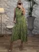 Viscose Sleeveless Dress 530-A20/Lime