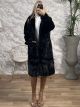 Long Fur Coat-1201/Black