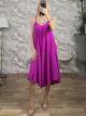 Mono Sleeveless Midi Dress-92163/Magenta