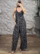 Viscose Elastic Jumpsuit-3828/Black