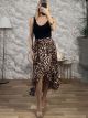 Skirt Leo Print-2558/Camel