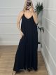 Chain Viscose Jumpsuit/Black