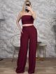 Cotton Polymorphic Top Set-5022/Burgundy