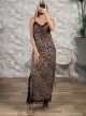 Animal & Lace Maxi Dress/Leopard3