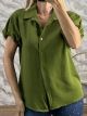 Balloon ShortSleeves Shirt-25164/Lime