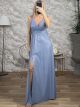 Glittered Maxi Dress/Ciel