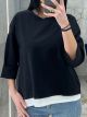 Double Oversized Top/Black