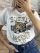 GLOW TIGER T-shirt/RoundNeck