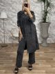 Maxi Denim Coat-30019/Black