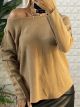Soft Elastic Sweater-9065/Beige