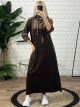 Velvet Oversized Hooded Dress/Chocolat