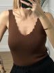 Knitted ZicZac Top/Chocolat