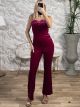 Velvet Feathers Jumpsuit/Fux